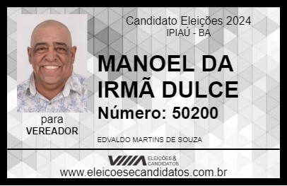 Candidato EDVALDO MARTINS DE SOUZA 2024 - IPIAÚ - Eleições