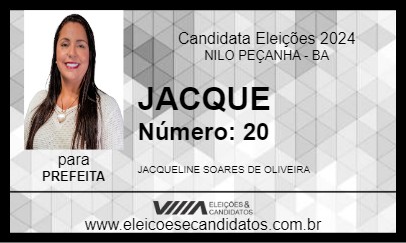 Candidato JACQUE 2024 - NILO PEÇANHA - Eleições