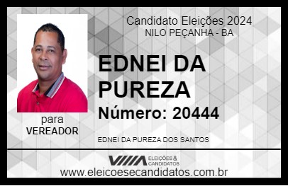 Candidato EDNEI DA PUREZA 2024 - NILO PEÇANHA - Eleições