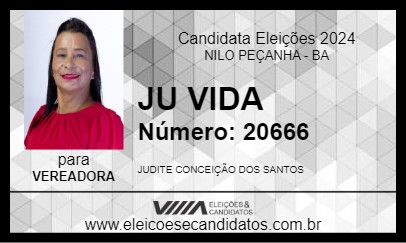 Candidato JU VIDA 2024 - NILO PEÇANHA - Eleições