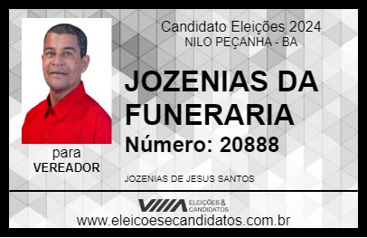 Candidato JOZENIAS DA FUNERARIA 2024 - NILO PEÇANHA - Eleições