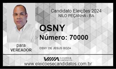 Candidato OSNY 2024 - NILO PEÇANHA - Eleições