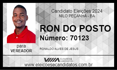 Candidato RON DO POSTO 2024 - NILO PEÇANHA - Eleições