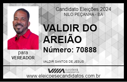 Candidato VALDIR DO AREIÃO 2024 - NILO PEÇANHA - Eleições