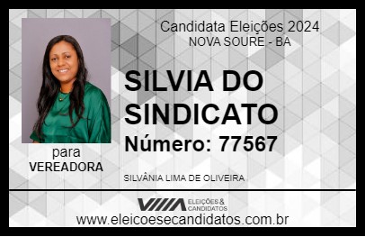 Candidato SILVIA DO SINDICATO 2024 - NOVA SOURE - Eleições