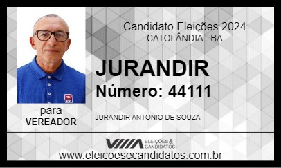 Candidato JURANDIR 2024 - CATOLÂNDIA - Eleições