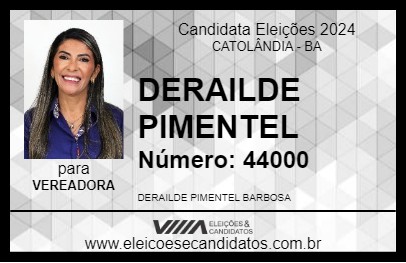 Candidato DERAILDE PIMENTEL 2024 - CATOLÂNDIA - Eleições