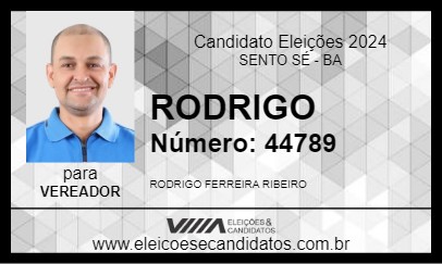 Candidato RODRIGO 2024 - SENTO SÉ - Eleições