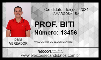 Candidato PROF. BITI 2024 - AMARGOSA - Eleições