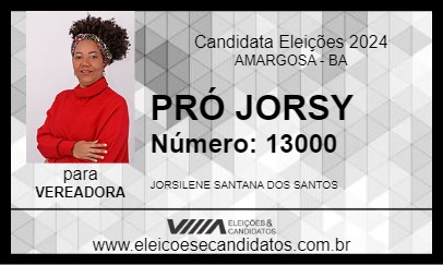 Candidato PRÓ JORSY 2024 - AMARGOSA - Eleições