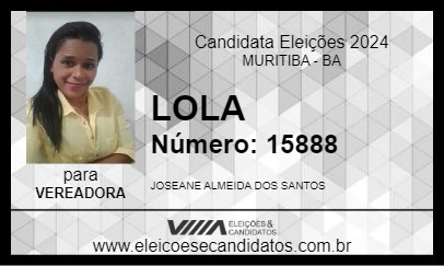 Candidato LOLA 2024 - MURITIBA - Eleições