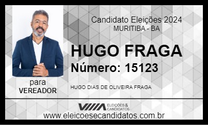 Candidato HUGO FRAGA 2024 - MURITIBA - Eleições