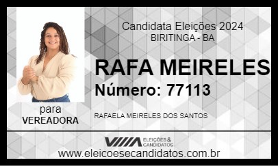 Candidato RAFA MEIRELES 2024 - BIRITINGA - Eleições