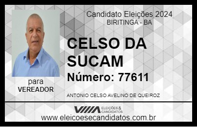 Candidato CELSO DA SUCAM 2024 - BIRITINGA - Eleições