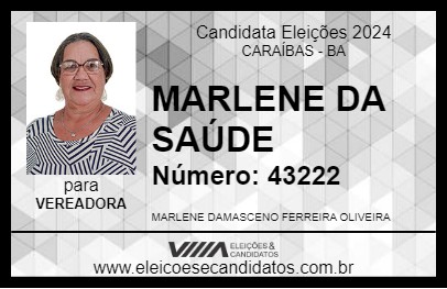 Candidato MARLENE 2024 - CARAÍBAS - Eleições