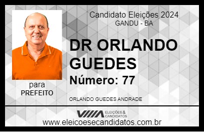 Candidato DR ORLANDO GUEDES 2024 - GANDU - Eleições