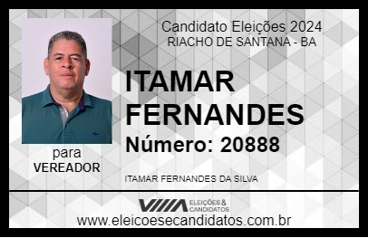 Candidato ITAMAR FERNANDES 2024 - RIACHO DE SANTANA - Eleições