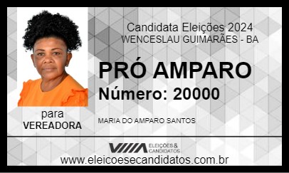 Candidato PRÓ AMPARO 2024 - WENCESLAU GUIMARÃES - Eleições