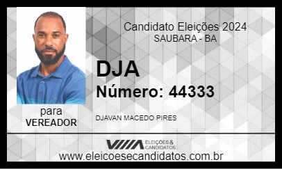 Candidato DJA 2024 - SAUBARA - Eleições