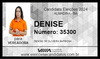 Candidato DENISE 2024 - ALMADINA - Eleições