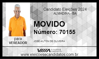 Candidato MOVIDO 2024 - ALMADINA - Eleições