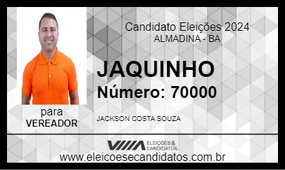 Candidato JAQUINHO 2024 - ALMADINA - Eleições