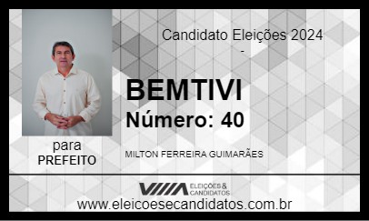 Candidato BEMTIVI 2024 - ITANHÉM - Eleições