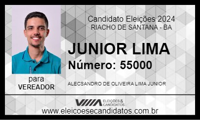 Candidato JUNIOR LIMA 2024 - RIACHO DE SANTANA - Eleições