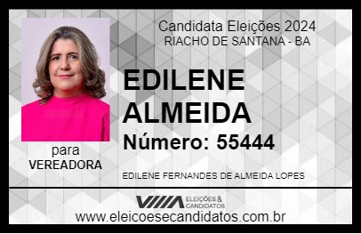 Candidato EDILENE ALMEIDA 2024 - RIACHO DE SANTANA - Eleições