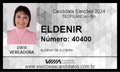 Candidato ELDENIR  2024 - TEOFILÂNDIA - Eleições