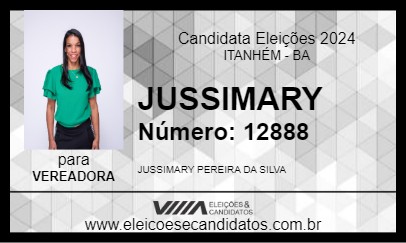 Candidato JUSSIMARY 2024 - ITANHÉM - Eleições