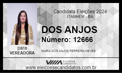 Candidato DOS ANJOS 2024 - ITANHÉM - Eleições