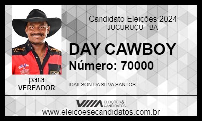 Candidato DAY CAWBOY 2024 - JUCURUÇU - Eleições