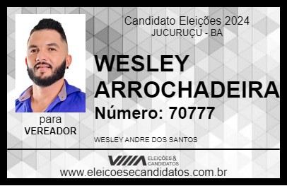 Candidato WESLEY ARROCHADEIRA 2024 - JUCURUÇU - Eleições