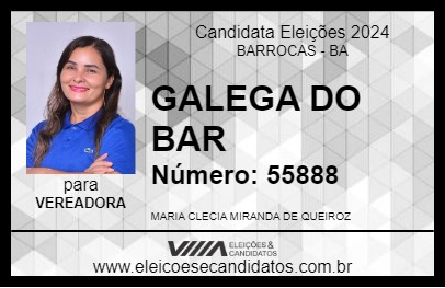 Candidato GALEGA DO BAR 2024 - BARROCAS - Eleições