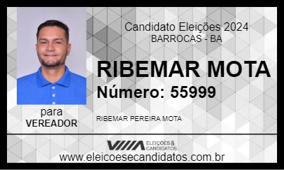 Candidato RIBEMAR MOTA 2024 - BARROCAS - Eleições