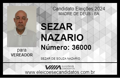 Candidato SEZAR NAZARIO 2024 - MADRE DE DEUS - Eleições