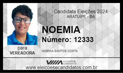 Candidato NOEMIA 2024 - ARATUÍPE - Eleições