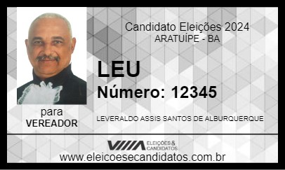 Candidato LEU 2024 - ARATUÍPE - Eleições