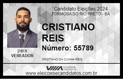 Candidato CRISTIANO REIS 2024 - FORMOSA DO RIO PRETO - Eleições