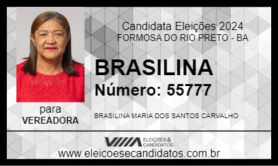 Candidato BRASILINA 2024 - FORMOSA DO RIO PRETO - Eleições