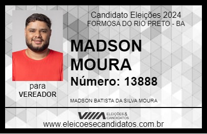 Candidato MADSON MOURA 2024 - FORMOSA DO RIO PRETO - Eleições