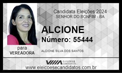 Candidato ALCIONE 2024 - SENHOR DO BONFIM - Eleições