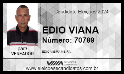 Candidato EDIO VIANA 2024 - ITARANTIM - Eleições