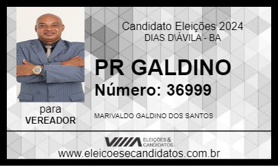 Candidato PR GALDINO 2024 - DIAS D\ÁVILA - Eleições