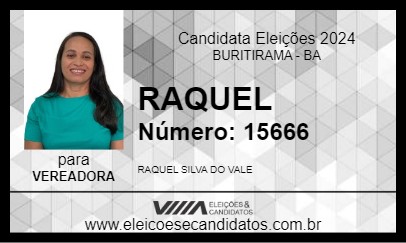 Candidato RAQUEL 2024 - BURITIRAMA - Eleições