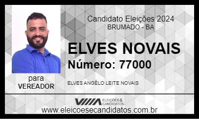 Candidato ELVES NOVAIS 2024 - BRUMADO - Eleições