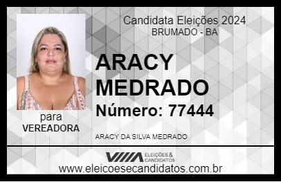 Candidato ARACY MEDRADO 2024 - BRUMADO - Eleições