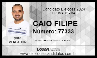 Candidato CAIO FILIPE 2024 - BRUMADO - Eleições