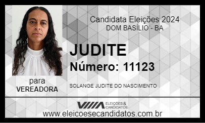 Candidato JUDITE 2024 - DOM BASÍLIO - Eleições